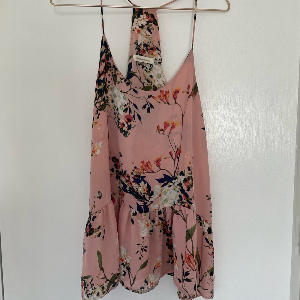 Cami top with ruffle hem